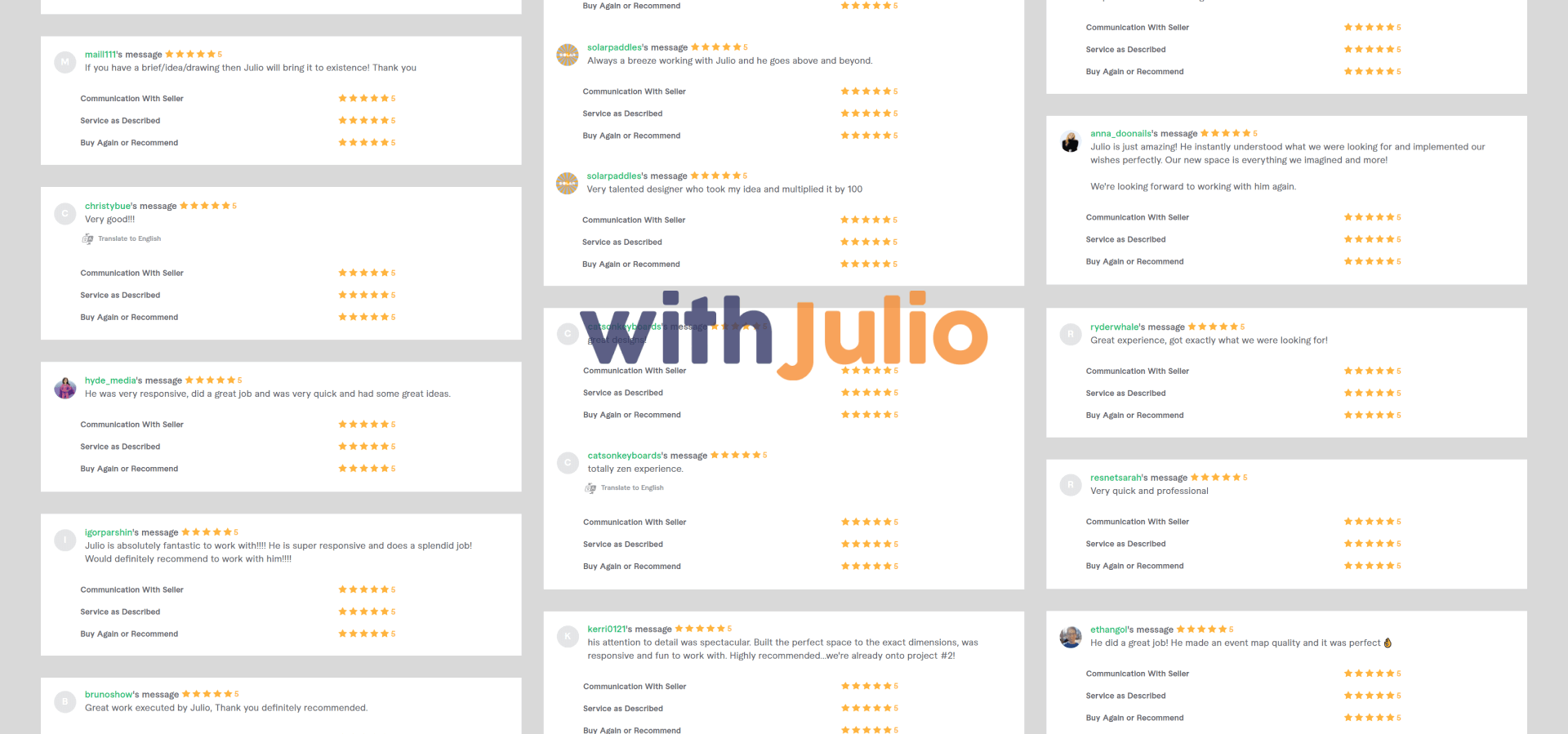 Reviews & Testimonials Featured Image - with Julio