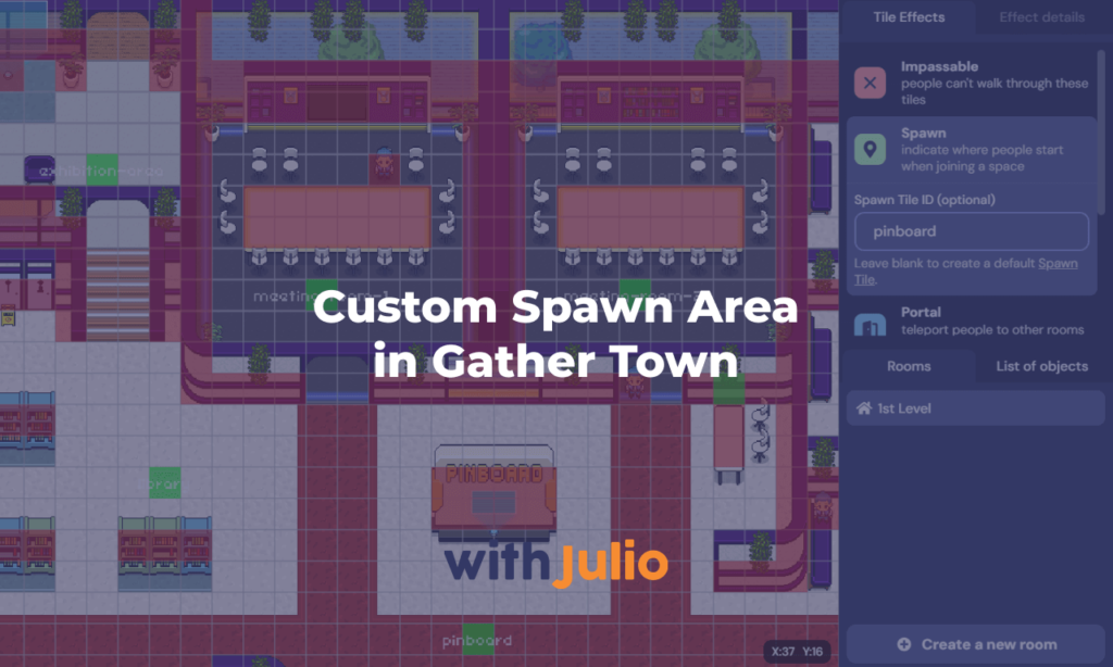 Custom Spawn Area in Gather Town