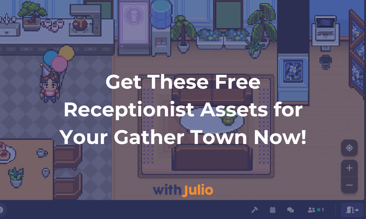 free receptionist gather town