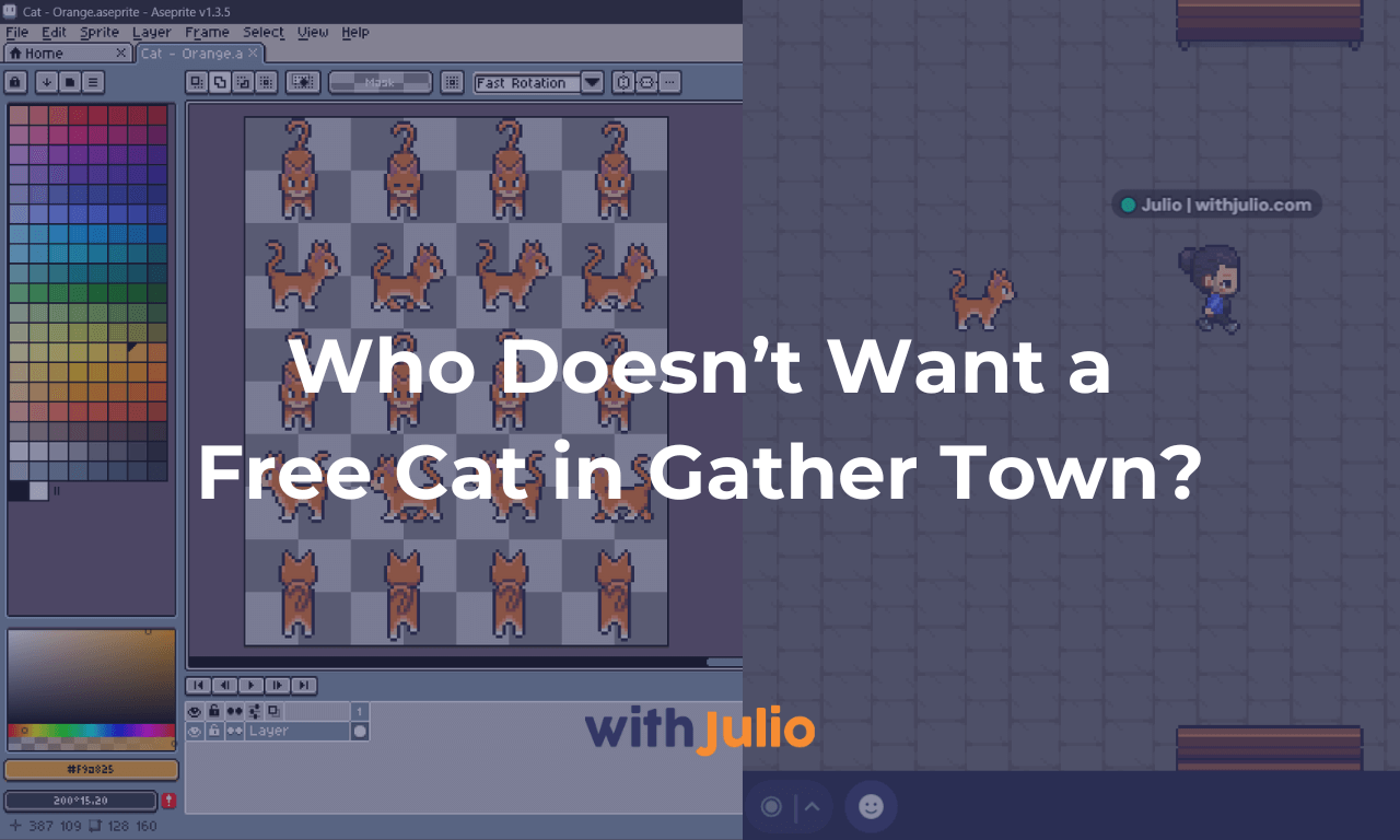 free cat gather town